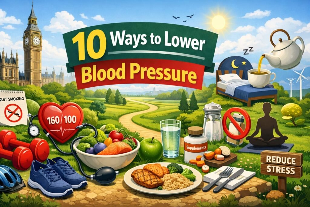 Natural 10 ways to lower blood pressure