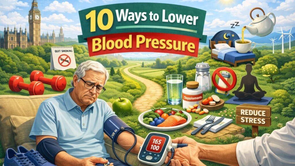 Natural 10 ways to lower blood pressure